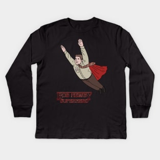 Stranger Things Bob Newby Superhero Kids Long Sleeve T-Shirt